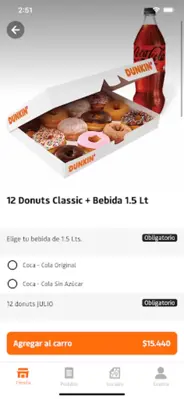 Dunkin' App Chile android App screenshot 2